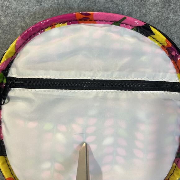 Vera Bradley FLORAL NIGHTINGALE‎ HATBOX Cosmetic Travel Case Vibrant - Picture 10 of 11